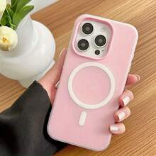 Luxurious Macaron-Colored Magnetic Phone Case, Suitable For IPhone 16 15 14 13 12 11 Plus Pro Max, Dual-Layer Shell Design, Provides Excellent Protection, The Perfect Gift For IPhone Users - Black - View 8