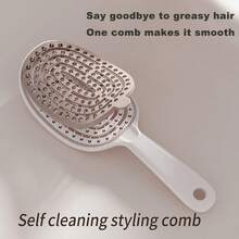 Quickly Detangling Hair Brush, Retractable Comb, TPE Anti-Hair Shedding Brush, Self-Cleaning Hair Brush, Designed For Women - Multiple Styles - View 8