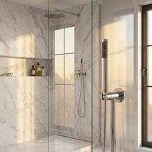 High Pressure Handheld Shower Head, Strong Water Flow, Luxury Bathroom Spray, Single Function, Plated Bathroom Set, Essential Bathing Gadget For Holidays - sliver-1pc - View 8