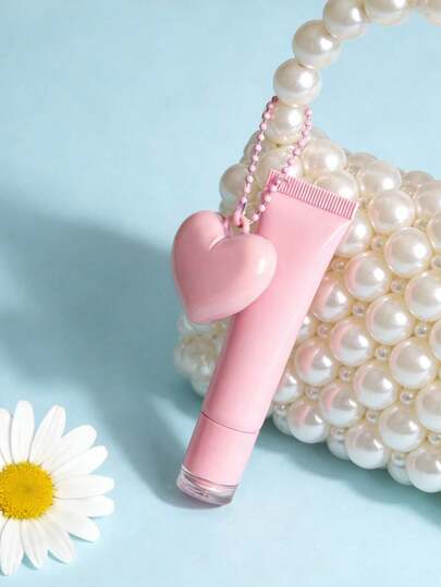 Brand New Refillable Empty Squeeze Tubes, Eye Shadow&Powder&Powder Blusher Subpackage, Pink Heart Lip Gloss Keychain Set, Cute Portable Lip Gloss With 3D Heart Charm, Ideal For Hydrating Lips & Decorating Handbags, Suitable For Teens, Fashion Enthusiasts, Perfect For Daily Commutes, School, Travel, Parties & Gift-Giving, Compact Portable Design, Versatile As Lip Gloss, Bag Charm