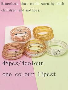 12 件独特设计女孩/女孩编织绳手链 - 均碼 - 查看 25