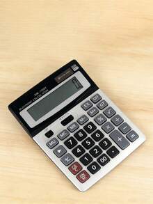 12 位 1200V 大屏幕计算器 双电源 静音 电子桌面平板电脑 办公 学生。 - 單件 - 查看 8