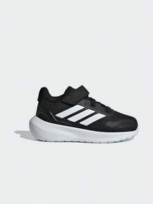 Adidas Zapatos para correr RUNFALCON 5 EL I para niños pequeños/bebés, IE8598 - Blanco y Negro - Ver 2