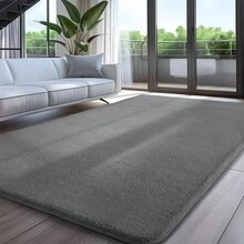 Sour Lemon Area Rugs For Living Room, Soft Large Area Rug Fluffy Rugs For Bedroom,Machine Washable Area Rug Non Slip Carpet Rugs For Living Room Playroom Home Decor Christmas Decoration New Year Winter Warm Deco - Màu xám đen - Xem 15