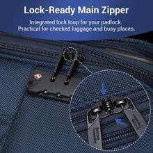 TSA Lock 360° Spinner Wheels Expandable Lightweight Softshell Polyester Luggage Carry-On, Cabin, 20/24/28 Inch Suitcase & 3-Piece Set For Travel - Navy Blue - View 7