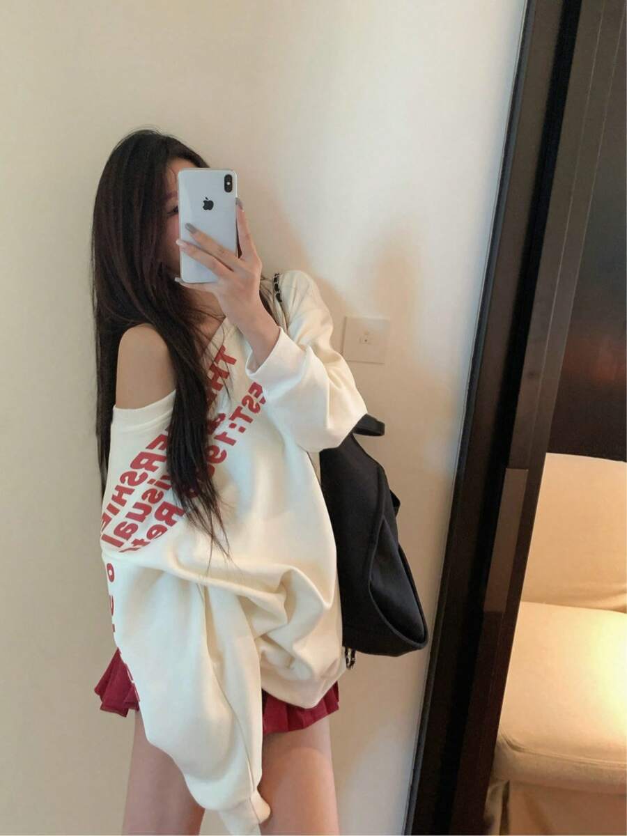 Women Sweatshirts & Hoodies - Milk Apricot - View 1