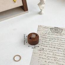 胡桃木黑色和米色戒指展示架，高端珠宝戒指展示架，珠宝店展示架，摄影道具 - 彩色 - 查看 22