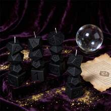 3D骰子硅胶蜡烛模具 - 可堆叠骰子蜡烛模具，适用于树脂浇铸，DIY多面骰子肥皂和蜡烛制作套装 - Dice Candle Mold - 查看 3