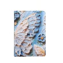 Dieses A5 3D-Ölgemälde-Notizbuch, ein Hardcover-Tagebuch mit einer lebendigen floralen Textur, eignet sich perfekt zum täglichen Schreiben, Zeichnen und Notieren und ist ein ideales Geschenk für Künstler, Studenten und kreative Menschen. - Blau - Übersicht 1