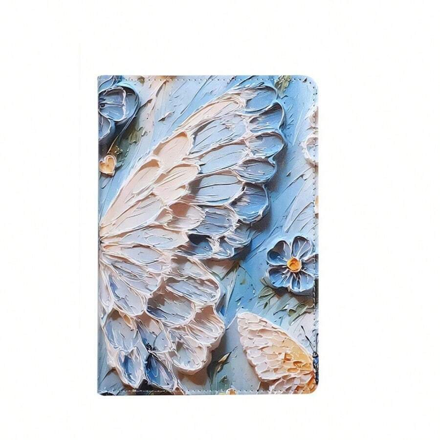 Dieses A5 3D-Ölgemälde-Notizbuch, ein Hardcover-Tagebuch mit einer lebendigen floralen Textur, eignet sich perfekt zum täglichen Schreiben, Zeichnen und Notieren und ist ein ideales Geschenk für Künstler, Studenten und kreative Menschen. - Blau - Übersicht 1