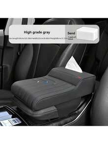 Car Armrest Box Heightening Pad, Vehicle Armrest Cushion, Multifunctional Center Console Tissue Box Suitable For Most Car Models - Multicolor - View 11