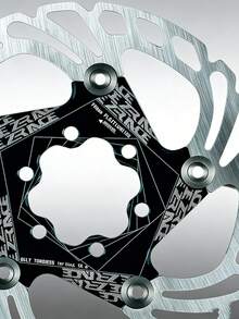 Disco de freno de bicicleta de montaña ZRACE de 140 mm y 160 mm, con diseño flotante de disipación de calor potente - Plateado - Ver 6
