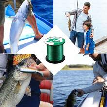 LineThink 4股PE编织钓鱼线 300米/500米 超强顺滑抛投 耐磨 适用于海冰钓鱼 - 灰色 - 查看 4