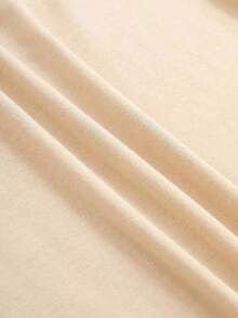 Double-Sided Printed, Anti Social Club Printed T-Shirt, Suitable For Daily Wear, Casual Summer Wear, Slightly Elastic, Breathable, Outdoor Holiday Sports, Gift T-Shirt, Holiday Gift, Perfect Gift. Loose-Fit T-Shirt, Unisex, Casual & Everyday Style, Versatile For Spring, Summer & Autumn,Summer Outfits,Camisas,Camisas Para Mujer,Playeras,Playeras De Mujer,Vintage,Easter Outfit Women,Mother's Day - Apricot - View 2