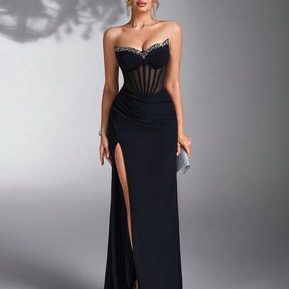 chinese dress ladies Blackout Dress, Women's Black Dresses – CityLux Boutique main image 1