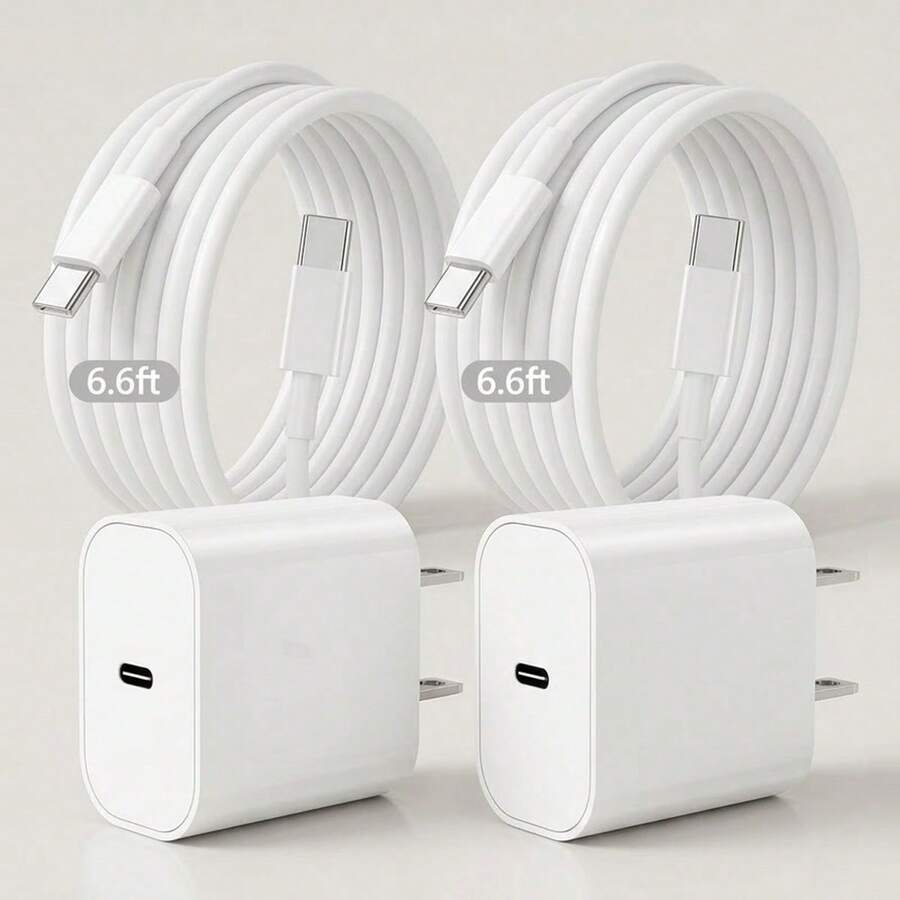 Bộ sạc nhanh 30W: Bộ sạc nguồn USB-C kèm cáp sạc USB-C sang C dài 100cm, tương thích với iPhone 17, 16, 15 Pro Max Plus, ///Bộ sạc di động của Apple - Xem 1
