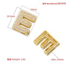 1件简约立方氧化锆金色字母DIY项链，可定制简约字母名字项链，不锈钢首字母MAMA吊坠项链，时尚休闲，个性化独特礼物，适合送给女友、妈妈、家人、朋友、女儿，周年纪念日、情人节、母亲节、生日、毕业典礼、日常佩戴、婚礼、派对等场合。 - 金色 - 查看 6