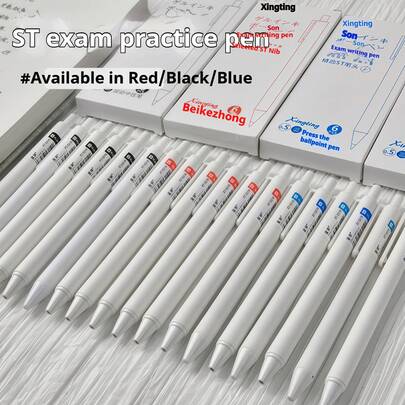 30pcs Ballpoint Pens, Blue, Black, Red, High-Quality Smooth Writing Pens, Suitable For Studying, Office, And Student Use, Back To School Stationery Supplies