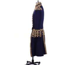 Men's 18th Century Colonial Military Tailcoat Costume Medieval Regency Tailcoat Jacket - 藍色 - 查看 3