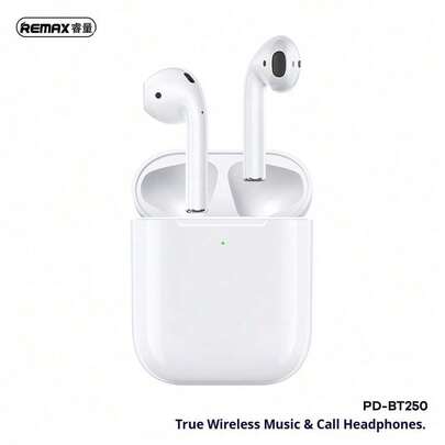 REMAX Upgraded Second-Generation White Earbuds, Comfortable To Wear For Extended Periods, With Long Battery Life. Ideal For Online Classes, Outdoor Activities, Binge-Watching TV Shows, And Listening To Music, Suitable For All Scenarios