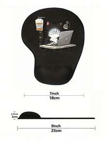 Alas Mouse Penopang Pergelangan Tangan Ergonomis dengan Desain Pola Kucing Lucu, Bantalan Penopang Pergelangan Tangan EVA Ergonomis, Alas Mouse Busa Memori Anti Selip, Alas Anti Selip yang Nyaman, Alas Mouse Nyaman dengan Penopang Pergelangan Tangan yang Halus, Penopang Meja yang Nyaman dan Ramah Kulit, Pelindung Meja, Cocok untuk Bermain Game, Kantor, Komputer, Laptop, Penggunaan di Rumah, Suvenir Musim Wisuda, Hadiah Sempurna untuk Hari Valentine, Hari Ibu, Kembali ke Sekolah, Musim Semi - View 9