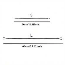 5/10pcs 11.81/23.62inch Safety Stainless Steel Tethers, Coated Security Tether Lanyard Kit Cable Wire Compatible With All Editions, Action Camera Series Devices And Other Applicable Equipment For Hero13 12 11 10 9 8 7 6 5 4 3 Osmo Action SJCAM Action Camera - View 3