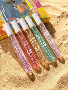 5 pièces/set Vaporisateur de parfum numérique de plage 10 ml, émettant un parfum floral frais et élégant. Design portable, convient pour la fragrance de la maison, peut être placé dans la penderie, la chambre, la salle de bain, la voiture, convient également pour les rendez-vous, les voyages, la désodorisation et la parfumation d'été. - Différents parfums - Voir 2