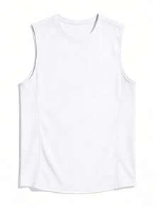 ZULIZ 1/3件装 男士健身无袖背心，肌肉贴合速干运动衫 白色 夏季 - 白色 - 查看 5