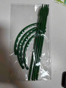 Garden Plant Support Stakes Plastic Semi-Circular Ring Cage Flower Pot Climbing Flower Rack Peony Flower Stand, Green Plastic Plant Cage And Support - Multi-Layer Double-Layer Garden Flower Rack, For Climbing Vines, Christmas Cactus, Pothos - Anti-Leaf Drop Protection, Plastic Orchid And Sunflower Support Rods - Anti-Fall Plant Support, With Green Crab Claw Design, Suitable For Indoor And Outdoor Garden Plant Care, Garden Plant Support - Plant Support - View 17