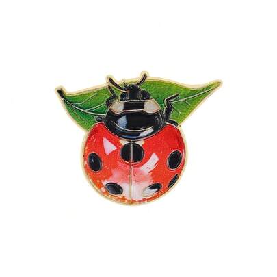 Ladybird Enamel Brooch Pin Fashion Decorative Brooches Ornaments Lapel Bag Badges Jewelry Gifts