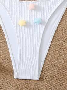 New Knitted Jacquard Star Accessory, Summer Holiday Outfits, Bikini Party Vacation Photo Shoot - White - View 4