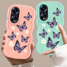 2026 Dernier étui de téléphone portable motif papillon coloré et marguerite pour A38, Galaxy S25, S24, S24 Plus/S24+, S24 Ultra, S24 FE, S20, S21, S22, S23, S22 Ultra, S22, S21 FE, S20 FE, A73 5G, A56 5G, A55 5G, A54 5G, A53 5G, A51, A50, A36, Honor 400/200, version internationale, pas la version domestique - Noir - Voir 3
