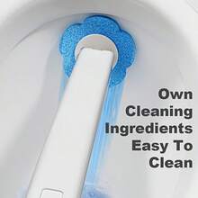 CKGO 24pcs Replaceable Heads+1kit Toilet Brush Handle, Portable Durable, Disposable Toilet Brush Replacement Heads & Brush Handle Kit, Daily Gift, Cleaning Essential, Cleaning Brush, Holiday Gift, Back To School - 1 Toilet Brush + 24 Replacement Heads - View 4