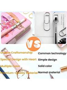 1/5pcs Stainless Steel Metal Clips Set, Multi-Functional Office & Study Organizer With Pen Holder, Stand & Hook Design, Ideal Notebook & Journal Accessories - View 7