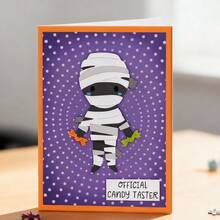 Creative Mummy Dies, DIY Scrapbooking Album And Embossing Stencil, Greeting Card Making Tool, Card Paper Cutting Crafts ,Gift Card Making Template Die Cuts. - Silver - View 2