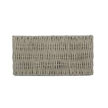 Red Hamper Unlined Woven Twisted Paper Storage Basket - Transparent Black Model - View 6