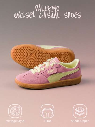 Puma Zapatillas casuales Palermo unisex, cómodas y ligeras para uso diario, calzado de pareja, estilo n.º 396463-64