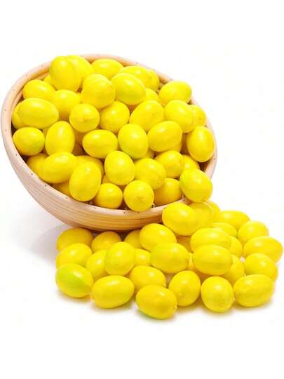 Yellow Simulation Artificial Lemon Fake Fruit Disply Home Party Decor Artificial Fruit Trees For Home Decor Artificial Fruit Artificial Plants