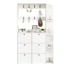 Shoe Cabinets - White - View 8