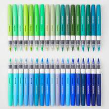 ROSYMENG 36 Colors Direct Liquid Acrylic Marker Set, Skin Tone And Blue-Green Tone Soft Tip Acrylic Painting Markers, Smooth Writing, Waterproof, Non-Bleed, High Coverage, Student Art Professional Painting Anime Character Colorful Markers, Suitable For Metal/Stone/Glass/Paper/Fabric And Other Materials, Back To School Gift For Friends And Classmates - Acrylic Markers - View 2