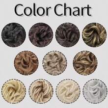 卷发发圈发髻假发夹，欧美风，纤维材质，蓬松，现货 - 彩色 - 查看 4