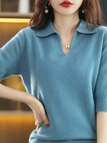 Women Sweaters - Red - View 4