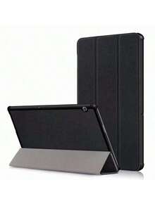 Funda protectora plegable básica de color negro sólido minimalista compatible con Honor Pad X9/X8 Pro 11.5 pulgadas, X8A 11 pulgadas, Pad9 12.1 pulgadas, 2024 MatePad SE 11 pulgadas, SE 10.4 pulgadas, T10, T10S y serie T8 Colección de regalos de primavera - Negro - Ver 18