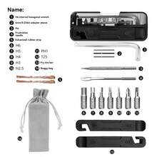1pc 2026 New Bicycle Multi-Function Repair Tool Kit, Portable Tire Lever, Puncture Repair Set, Hex Wrench - Black - View 11
