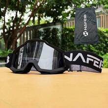1 Set Of Outdoor Bicycle Goggles, Motorcycle Off-Road Dust Goggles, Sports Windproof Skiing Goggles, With Storage Bag And Lens Cleaning Cloth, Color+Transparent Lenses To Choose From, Suitable For Cycling, Skiing, Surfin - Gói 4 cái - Xem 8
