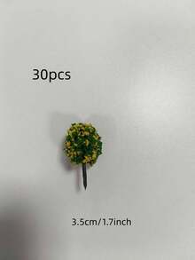 30pcs Scale Model Ball-Shaped Flower Model Trees Mixed Tree Model Landscape Train Layout Garden Scenery Miniature - As Photos - View 14