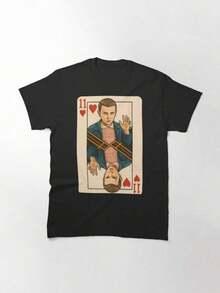 Camiseta estampada temática para hombre, camiseta 100% algodón, camiseta con gráfico de   Thing Hug, camiseta de algodón con ilustración inspirada en  Thing, camisetas 118% algodón con camiseta estilo  Stranger Up Side Down Things, Mike, Lucas, Eleven, Dustin, Demodogs, camisetas exquisitas para fans de Hawkins Indiana, amantes de las camisetas navideñas - patrón  Thing , top para hombre, camiseta casual de algodón exquisita con cuello redondo, camiseta gráfica de , regalos para el Día de San Valentín, Día de San Valentín, ropa de hombre, camisas de hombre, camiseta gráfica de hombre, camisetas gráficas para mujer, ropa de verano. Camiseta Clásica Herz-Elf - Negro - Ver 8