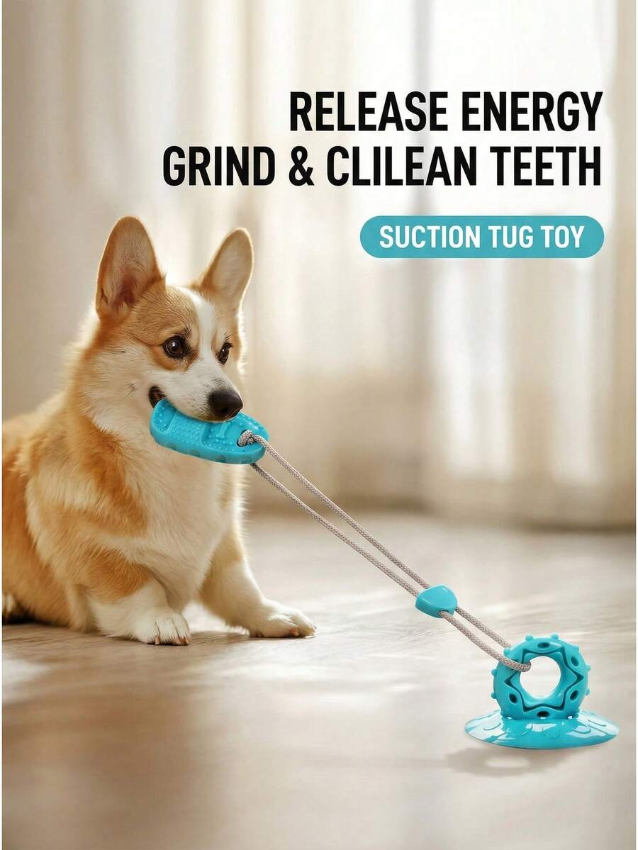 Pet Suction Cup Slippers, Chew-Resistant, Helps Consume Pet's Energy; Pet Sniffing Toys, Self-Entertainment For Dogs - Multicolor - View 1