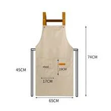Water-Resistant Apron, Suitable For Catering, Cafe, Baking, Cooking, Household Kitchen Use - Multicolor - View 2