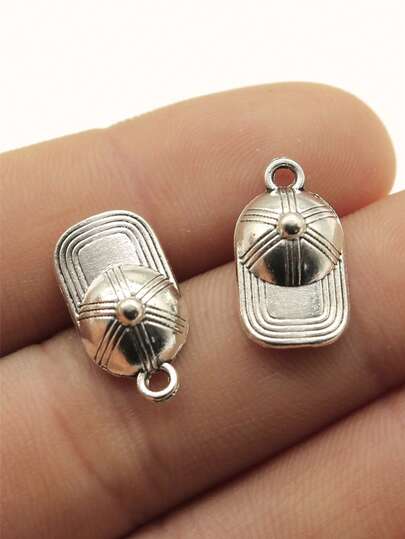 10pcs 20x10mm Baseball Cap Charms Pendant For DIY Jewelry Making Necklace Keychain Phone Chain Bracelet Making Accessories Handmade Craft Making Findings